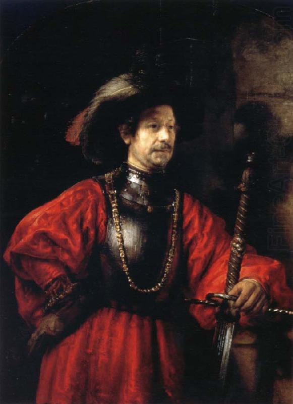 Portrait of a Man in Military Costume, REMBRANDT Harmenszoon van Rijn